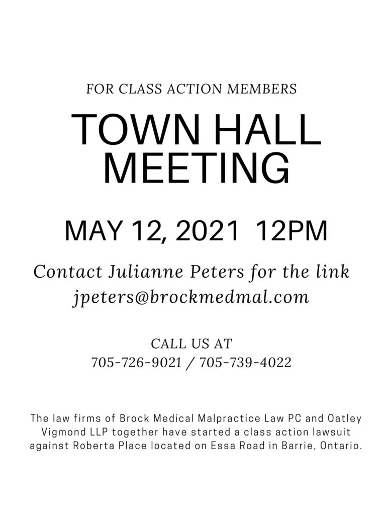Town Hall Meeting – Class Action Members